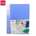 得力（deli）文件夹文件册资料多层资料册插页袋A4分页透明卷子夹活页收纳整理文件袋办公用品5210资料册10页