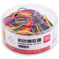 得力（deli） 得力3219彩色橡胶圈桶装橡皮筋乳胶圈皮筋50g/筒