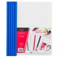 得力(deli) 5531 A4抽杆夹报告夹拉杆夹 文件夹办公用品 5只装5531（蓝色）