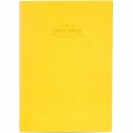 得力（deli） 笔记本子彩色皮面本商务本子本册56k/25K 56K |黄色(3184)