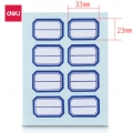 得力(deli)960枚23mm×33mm不干胶标签贴纸自粘性标贴8枚/张33350