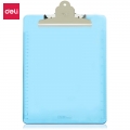 得力(deli)A4透明书写板夹 写生便携文件夹 蓝9252