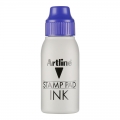 日本旗牌(Shachihata)Artline办公财务银行会计橡胶章水性通用印台补充印油50ml蓝色ESA-2N