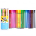 得力(deli) 7067 绚丽多彩可洗水彩笔/绘画笔 24色/筒包装颜色随机