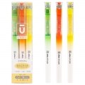 晨光(M-G)文具3色直液式荧光笔 办公学生通用重点标记笔优品系列手账手绘记号笔3支/盒AHM27602