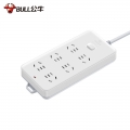 公牛（BULL）GN-109K 6位总控开关全长1.8米 插座/带儿童保护门 新国标/插线板/插排/排插