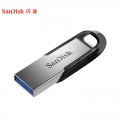 闪迪(SanDisk)64GB USB3.0 U盘 CZ73酷铄 银色 读速150MB/s 金属外壳 内含安全加密软件