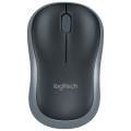 罗技（Logitech）M185(M186)无线鼠标 商务办公对称鼠标 笔记本电脑台式机家用光电鼠标 灰边