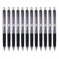 日本三菱UMN-138按动中性笔0.38mm财务办公考试笔(替芯UMR-83)黑色12支装