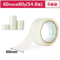 得力(deli)30323高品质高透明封箱胶带打包胶带 60mm*60y*50um(54.9m/卷) 6卷/筒 办公用品