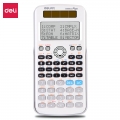 得力(deli)D991ES双电源学生科学函数计算器 易拉式保护盖 白色
